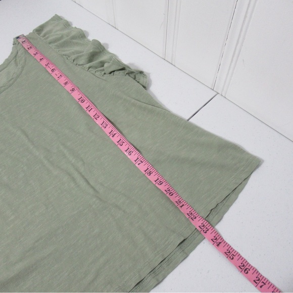 Pact Short Sleeve Ruffle Top - Sage Size Medium - Picture 9 of 10